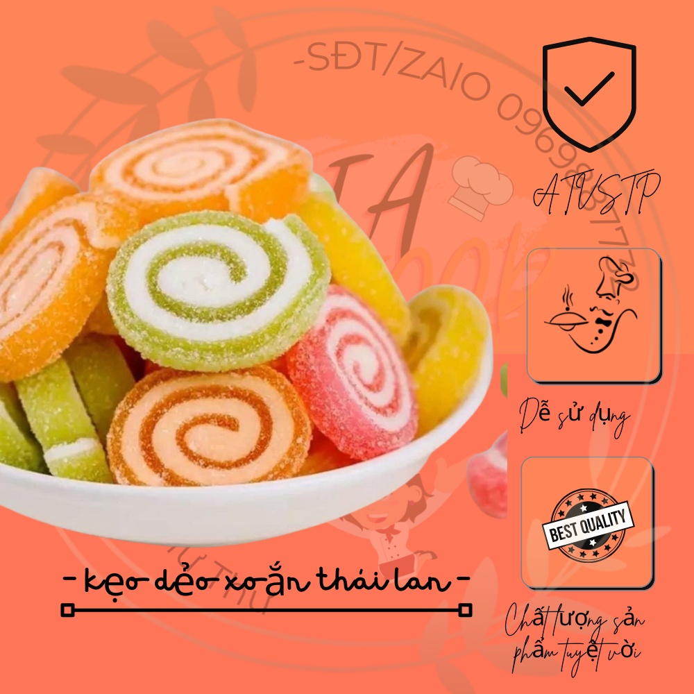 Kẹo  dẻo xoắn thái lan