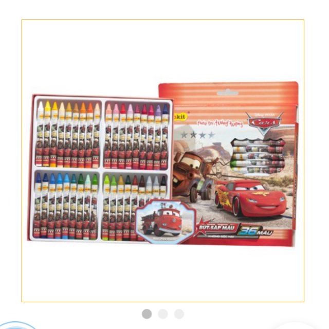 [Mã LIFEBOOK1 giảm 30K đơn 150K] Bút sáp 36 màu Colokit Disney Cars CR-C032/CA