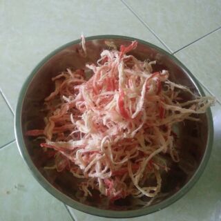 1Kg MỰC XÉ SỢI HẤP NƯỚC DỪA