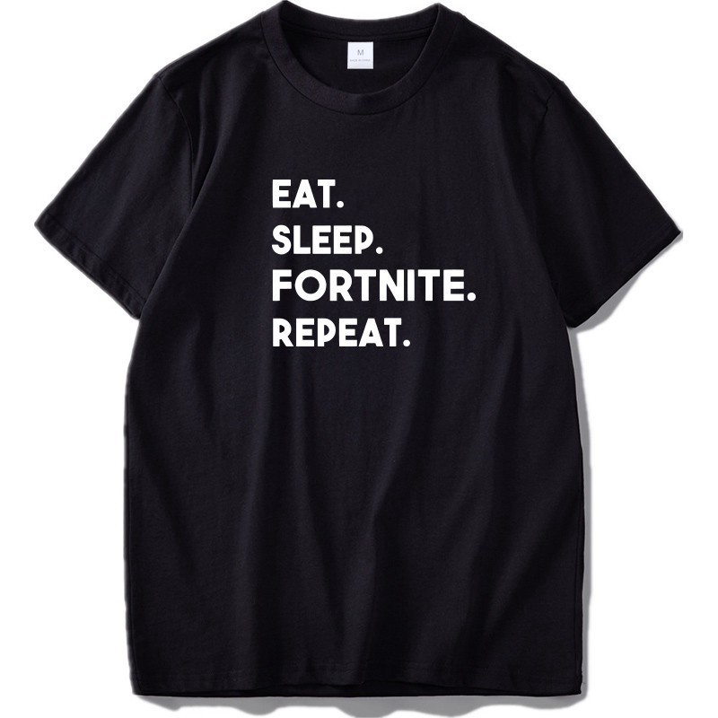 [ SALE MẠNH] T-shirt men eat sleep Fortnite repeat T-shirt fun game Mayma T-shirt giá rẻ nhất vbb