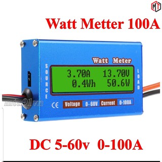 Đồng Hồ Đo Dòng Điện - Điện Áp - Công Suất  Watt meter 100A
