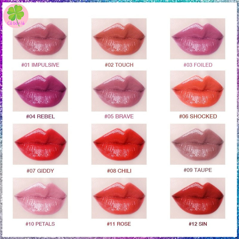 Son kem lì LAMUSELAND chống nước lâu trôi 12 màu nhập khẩu hàn quốc 3.5g | BigBuy360 - bigbuy360.vn