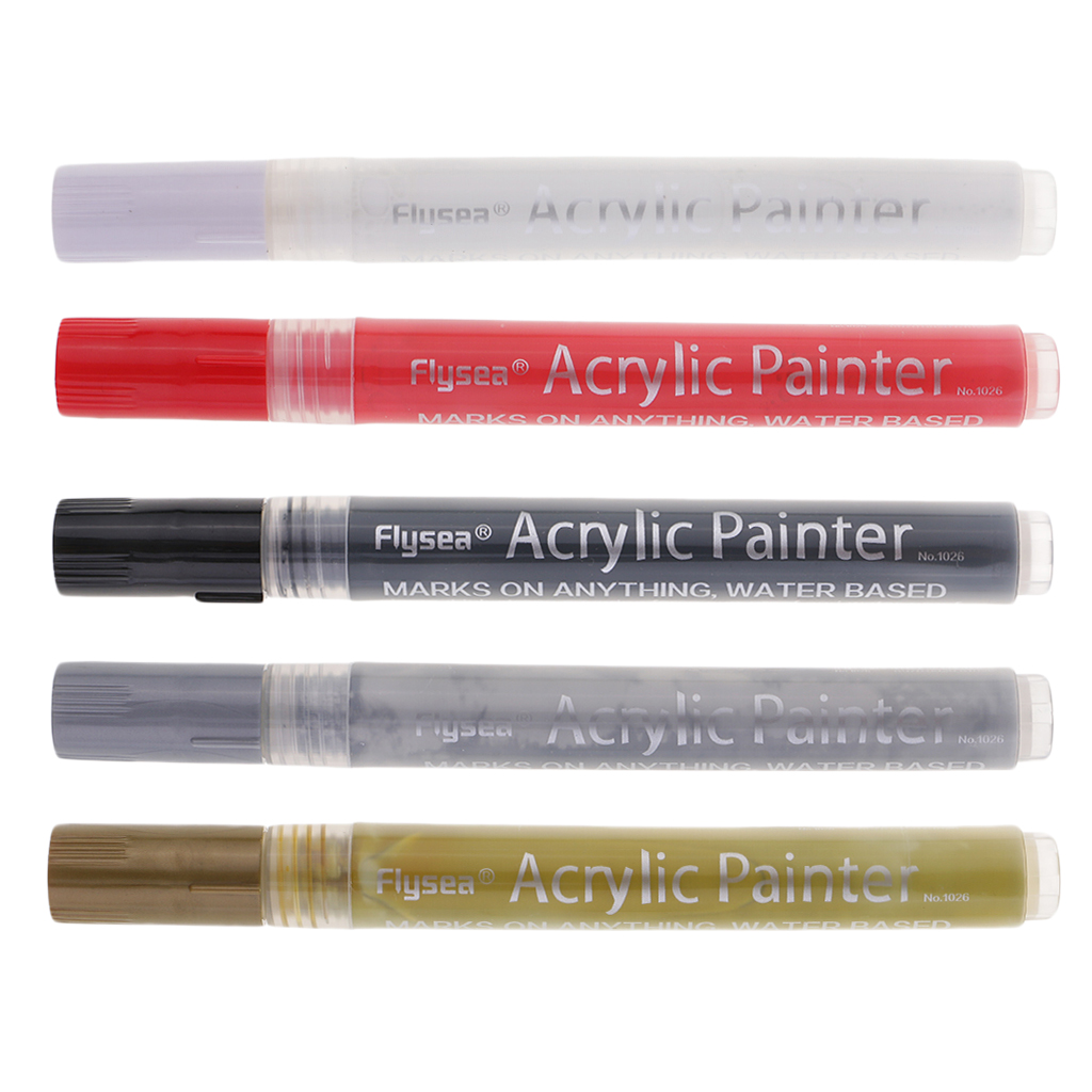 Bút Đánh Dấu Acrylic Vẽ Kính Kim Loại / Acrylic Màu Đen