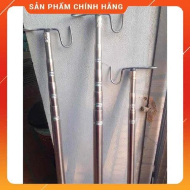 SALE GIẢM GIÁ [Tặng 1 Túi Bổi + Móc] Sào Bẫy Chim, Sào Rút Inox Đa Năng PHƠI QUẦN ÁO- TREO LỒNG CHIM Dài 1m5 3m 5m 6m 7m