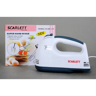 Máy đánh trứng Scarlett 4 món - máy đánh trứng cầm tay 7 cấp độ 180W cao cấp