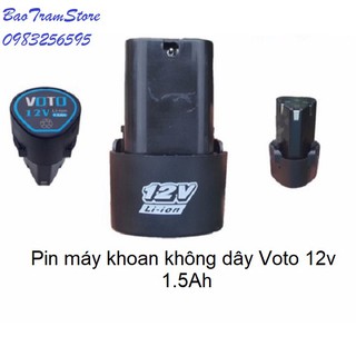 Pin 12v 1,5Ah cho máy khoan cầm tay không dây 12v Voto