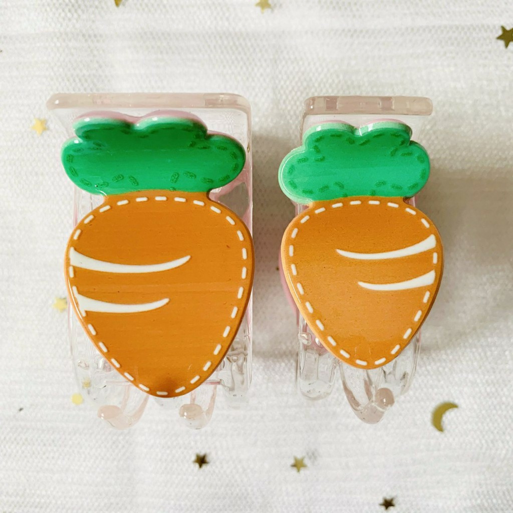 GẤP TÓC, KẸP TÓC 5 RĂNG CÀNG CUA GỌNG TRONG HOA QUẢ (BƠ- DÂU- CAM-THƠM)