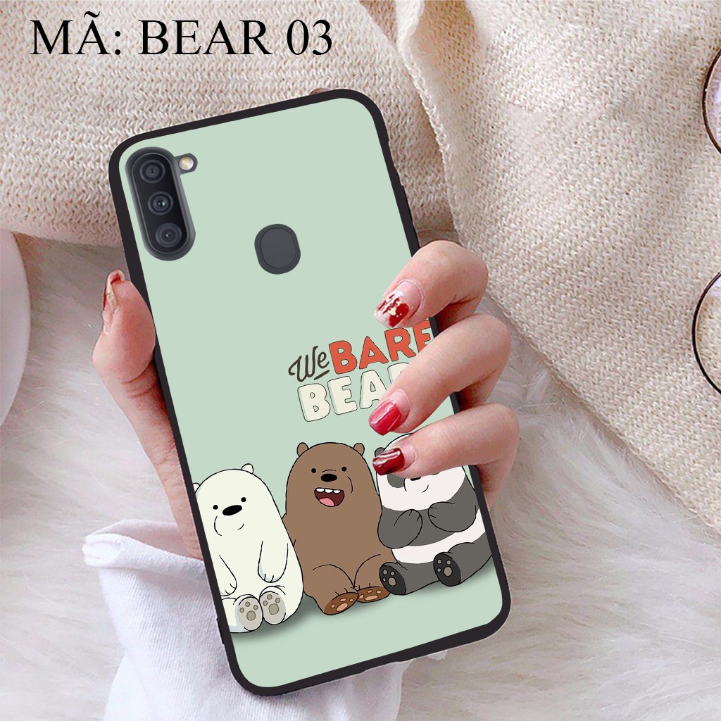 Ốp lưng Samsung Galaxy A11 viền dẻo TPU BST Gia Đình Nhà Gấu