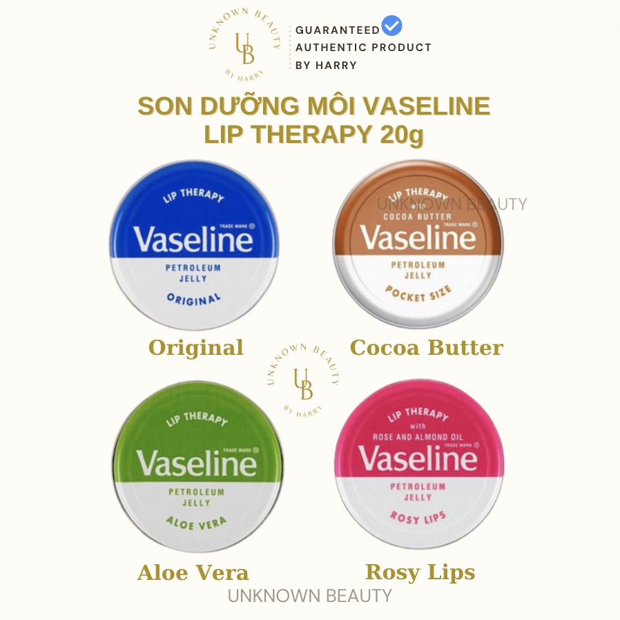 Dưỡng môi Vaseline Lip Therapy 20g  | Unknown Beauty