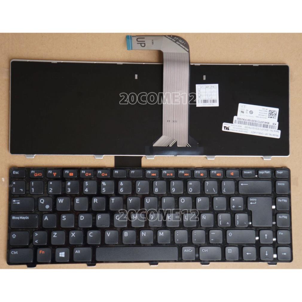 (KEYBOARD) BÀN PHÍM LAPTOP DELL N4110  dùng cho Inspiron 14R N4110 N4120 N4050 M4040 M5040 N5040 M5040 N5050 14R 3420