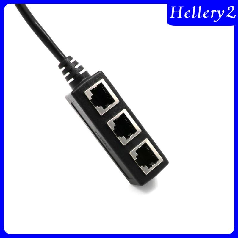 [HELLERY2] RJ45 Y Splitter Adapter 1 to 3 Port for CAT 5/CAT 6 LAN Ethernet Socket