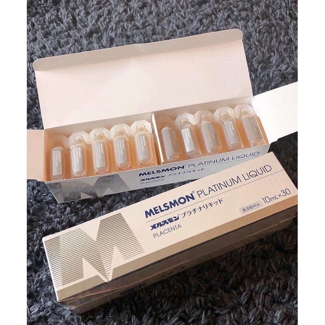 Mặt Nạ Nhau Thai Ngựa MELSMON Platinum Liquid Placenta