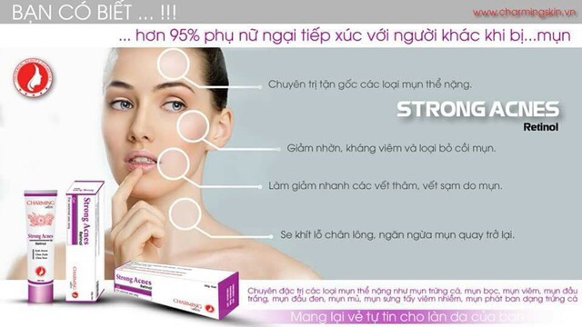 [ TẾT RẺ VÔ ĐỊCH] Kem ngừa mụn Strong Acnes - Charming Skin