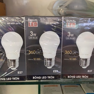 Đèn Led Bulb Tròn 3w, 5w, 7w, 9ư, 10w Duhal.