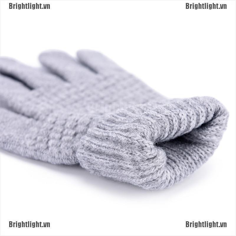 Găng Tay Len Giữ Ấm Có Thể Chạm Màn Hình Cảm Ứng Dành Cho Cả Nam Và Nữ