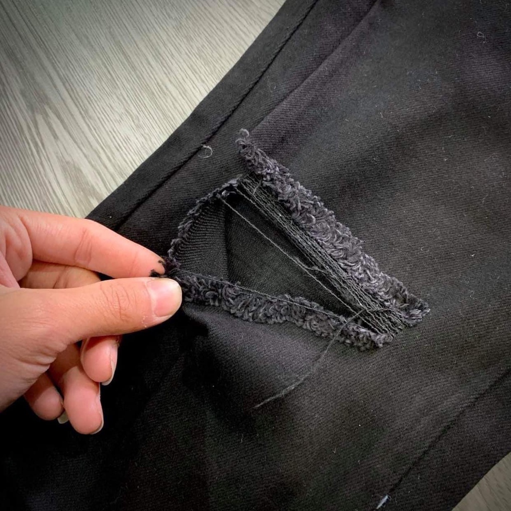 Quần jean nam khoá ống chân dáng slim fit ống côn, quần skinny nam zipper