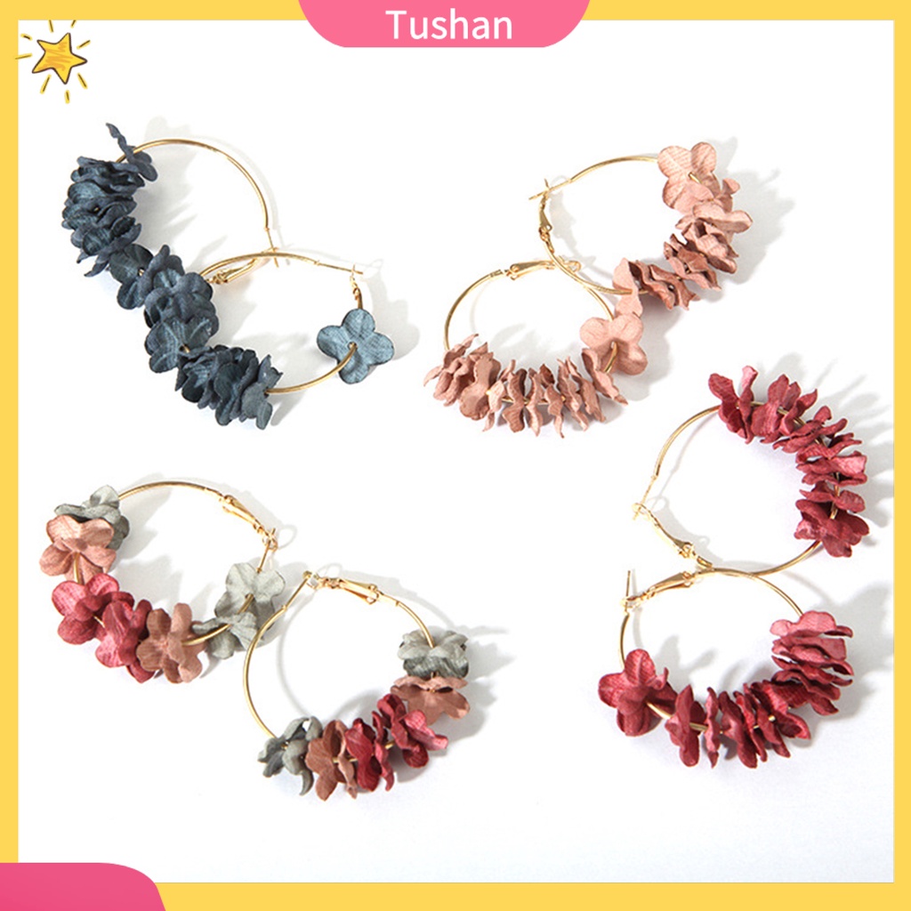 Khuyên tai nữ hình bông hoa thời trang