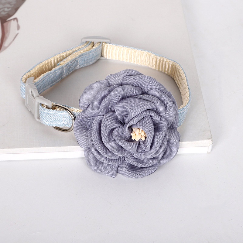 Vòng Cổ Hoa Hồng Xinh Xắn Chó Mèo Thú Cưng