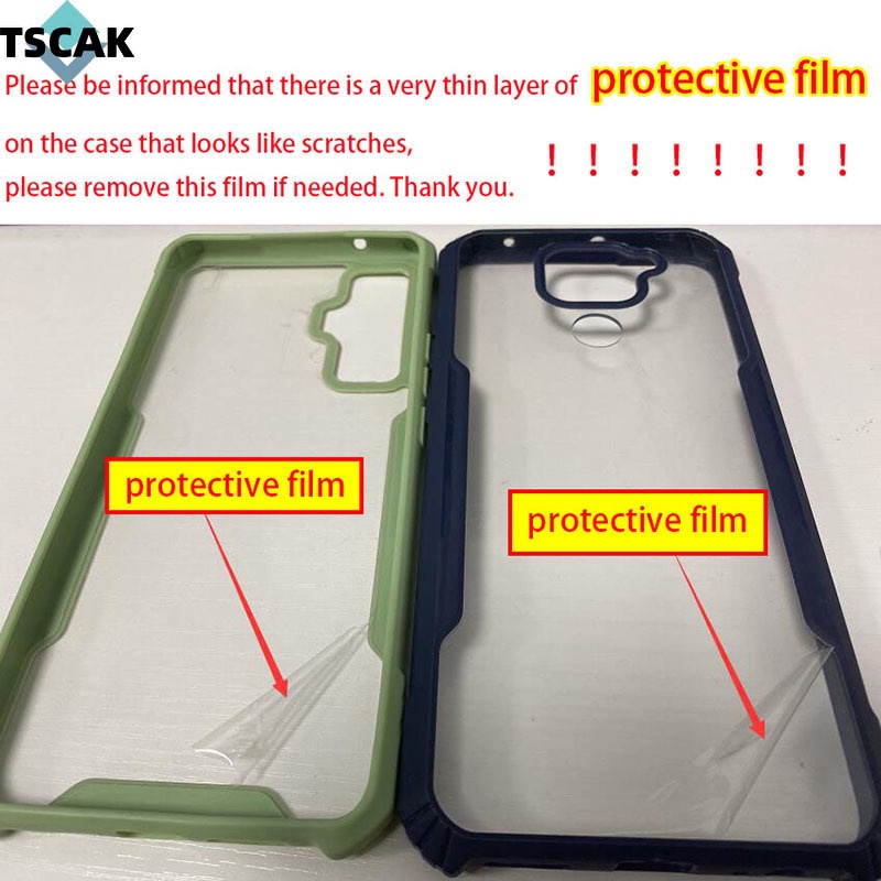 Ốp Điện Thoại Silicon Acrylic Trong Suốt Chống Sốc Cho Xiaomi Redmi K50 Pro 10C Redmi Note 11S 11T 11E 11 Pro+