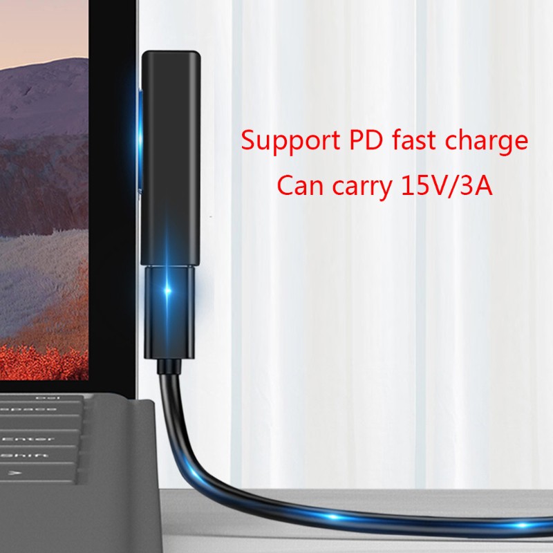 Đầu Chuyển Đổi Usb Type C Sang Pd Cho Surface Pro 3 4 5 6