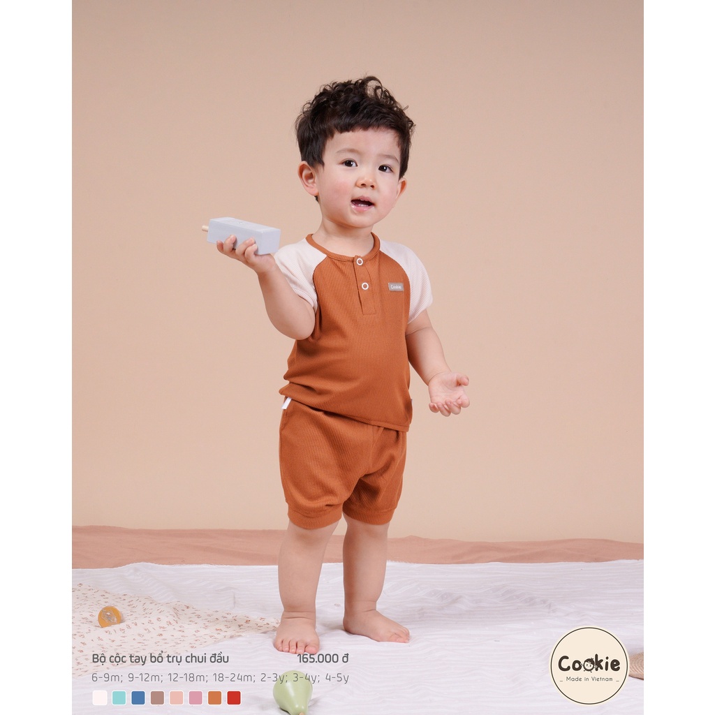 COOKIE Bộ cộc tay chui đầu cho bé