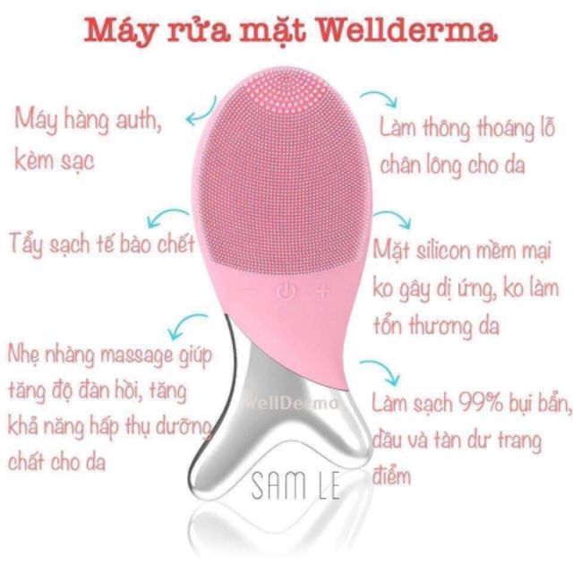 Máy rửa mặt cá Wellderma cam kết chính hãng, sỉ inbox