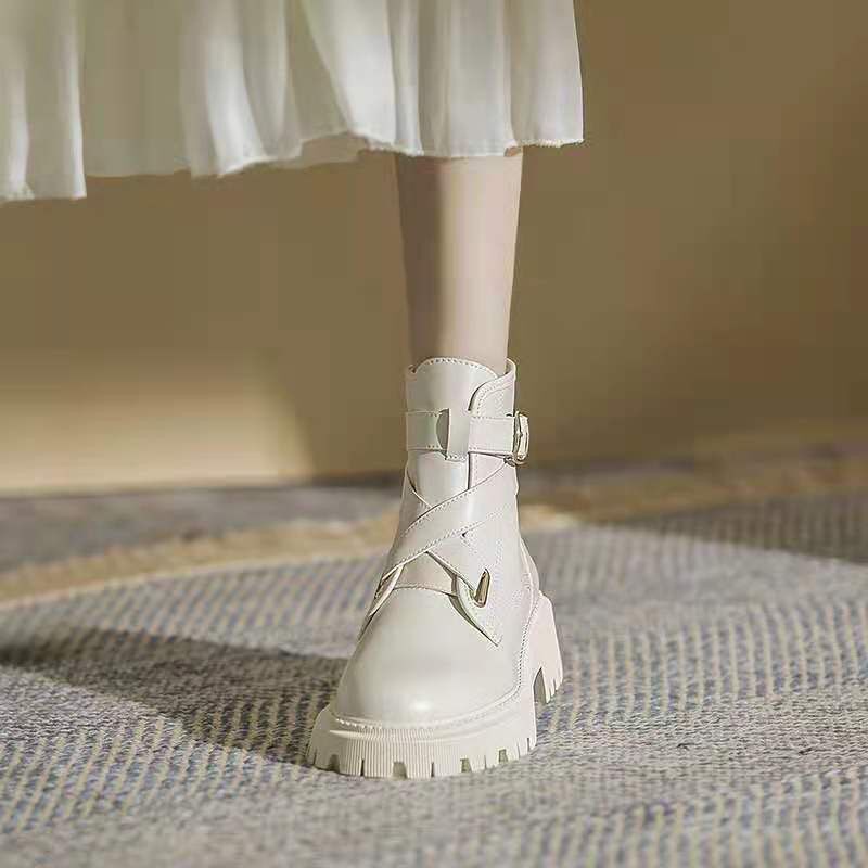 Giày Bốt Martin Đế Dày Phong Cách Anh Quốc Cá Tính Cho Nữ