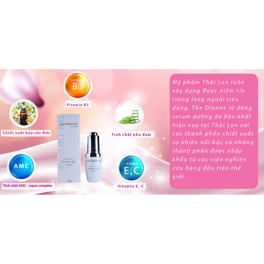 Serum dưỡng trắng da the dionne tinh chất trắng da từ hoa cúc đức (15ml) | BigBuy360 - bigbuy360.vn