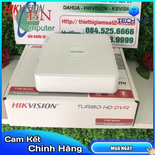 [HÀNG CHÍNH HÃNG] Đầu ghi 8 kênh Turbo HD 3.0 Hikvision DS 7108HGHI F1/N