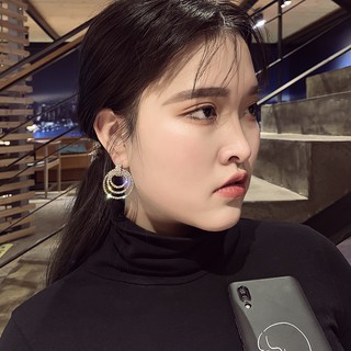 BÔNG TAI TRÒN ĐÍNH ĐÁ - MELY 1267