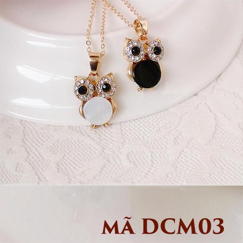 [MUA 1 TẶNG 1 VÒNG TAY] Dây chuyền mặt cú mèo lõi bạc S925 cao cấp