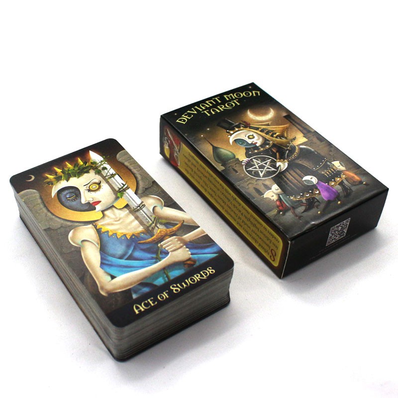 ❡△♠[Mã LIFE0503TOYS1 giảm 10% đơn 150k] Bộ Bài Deviant Moon Tarot M18 Borderless Edition Cao Cấp Bản Đẹp