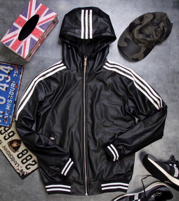 Áo da có mũ zara man