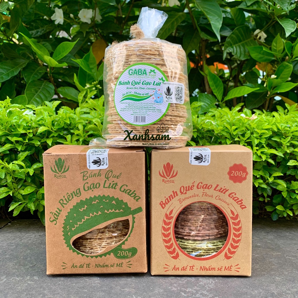 Bánh Quế Gạo Lứt 200gr Rueco - XanhSam Organic