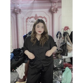 Pijama Lụa Đen Bigsize