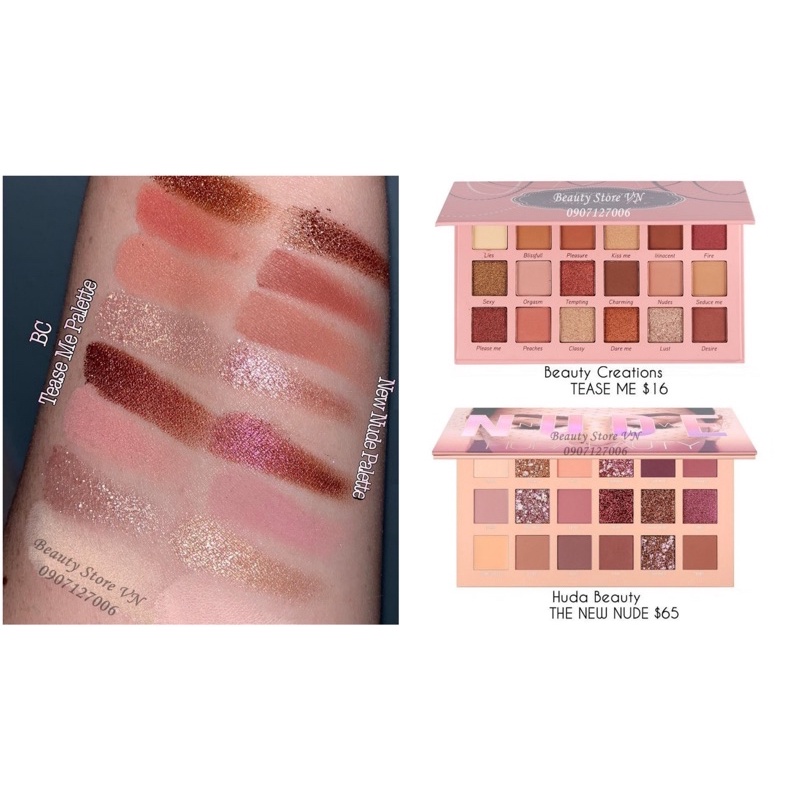 Bảng Phấn Mắt 18 Ô Tease Me Dupe Huda Nude Eye Palette [Tặng 1 Chì Kẻ Mắt 50K] | BigBuy360 - bigbuy360.vn