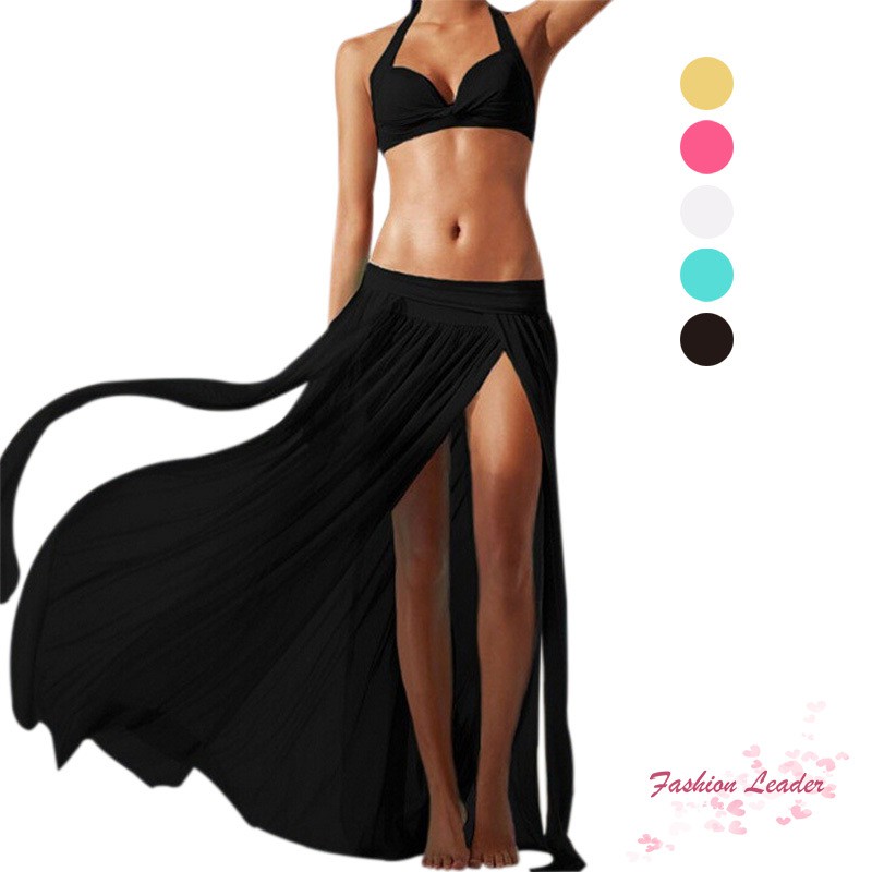 Chân Váy Vải Tuyn Mặc Ngoài Bikini Đi Biển Gợi Cảm