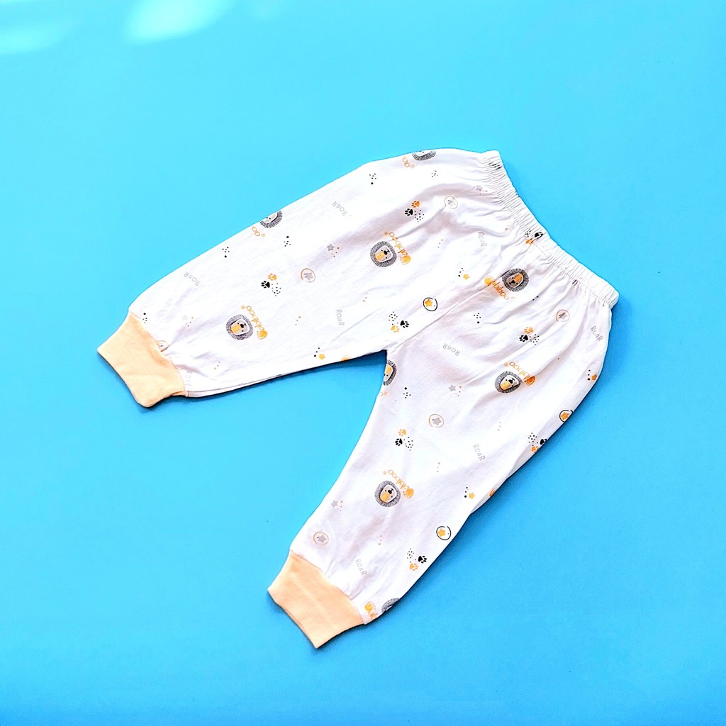 Quần sơ sinh dài Babiboo 100% cotton cho bé BB44N