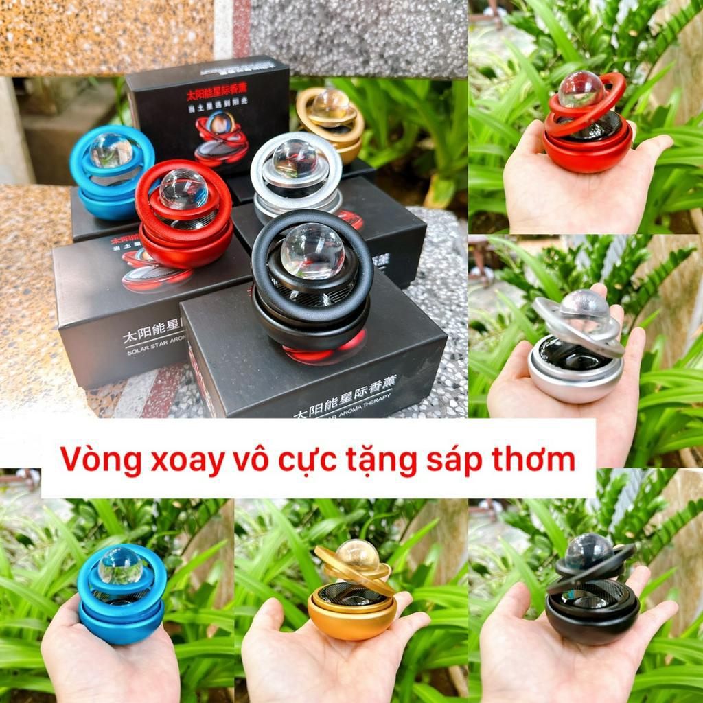 Trang trí ô tô - VÒNG XOAY VÔ CỰC kèm SÁP THƠM GALAXY KIM LOẠI GẮN TAPLO TỰ QUAY BẰNG NĂNG LƯỢNG MẶT TRỜI | BigBuy360 - bigbuy360.vn