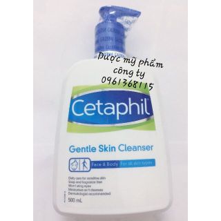 Sữa rửa mặt, tắm dành cho da khô, da nhạy cảm  CETAPHIL 500ml