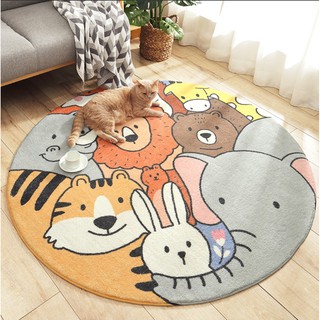 THẢM TRÒN LEN CỪU CHẤT LƯỢNG CAO ( Phong cách CUTE) - ĐƯỜNG KÍNH 120CM