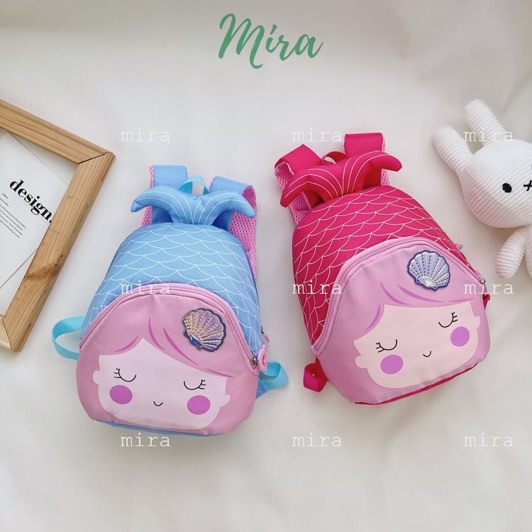 Balo đi học Ba Lô Cho Bé Cặp Cho Trẻ Mầm Non Nàng Tiên Cá Mini Dễ Thương Phong Cách Ulzzang Hàn Quốc MIRA-TV58014