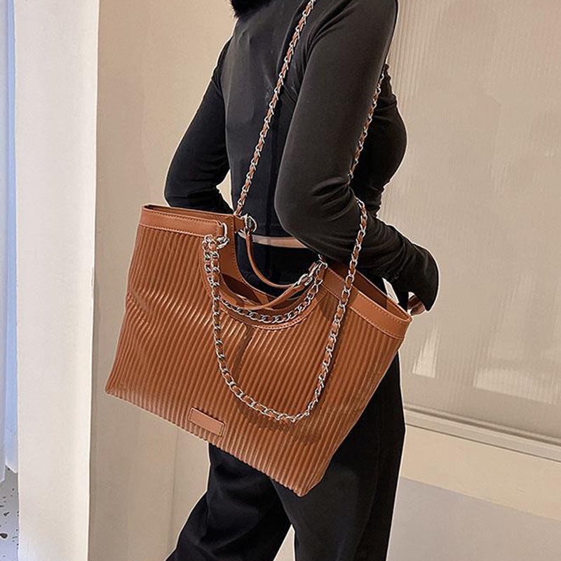 Túi tote đeo vai IELGY cỡ lớn phong cách retro thời trang cho nữ