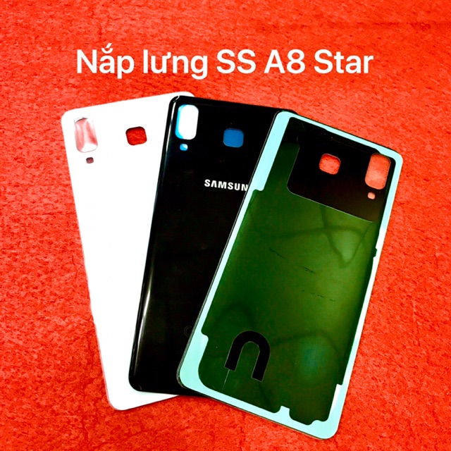 Nắp lưng sau samsung A8 star zin