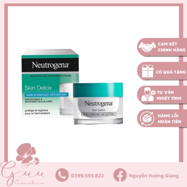 Kem dưỡng ẩm thải độc Neutrogena Skin Detox 50ml - Guu