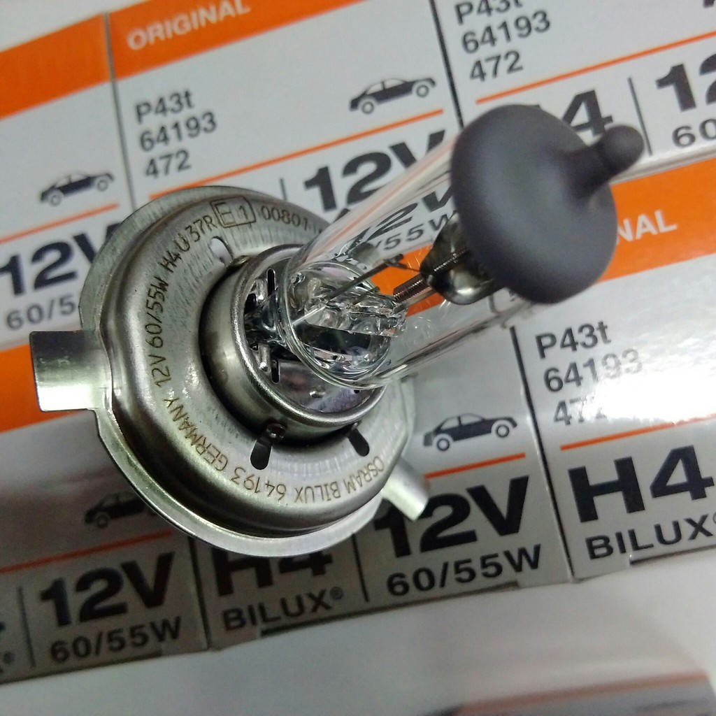 Bóng đèn halogen Osram Original 12V H4 60|55W sử dụng cho đèn pha ô tô xe hơi