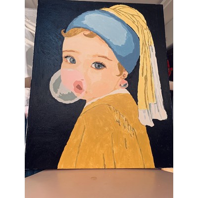 Tranh Số Hoá Tự Tô Cô Gái 40x50cm DIY Painting By Number Pictures ORDER
