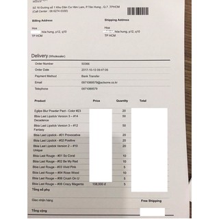 Son kem bbia màu 12 - Cam cháy