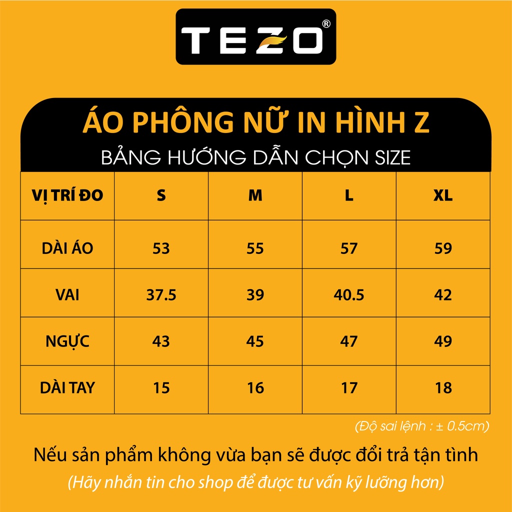 Áo phông nữ hoạ tiết in hình chứ Z cách điệu Tezo năng động thoải mái 2205APOT17