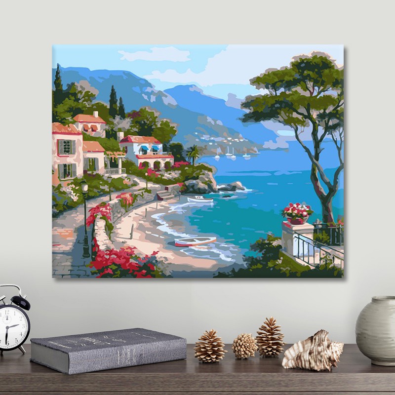 Tranh sơn dầu số hóa tự tô màu theo số - TRỌN BỘ TRANH VỀ PHONG CẢNH CỰC ĐẸP | BigBuy360 - bigbuy360.vn